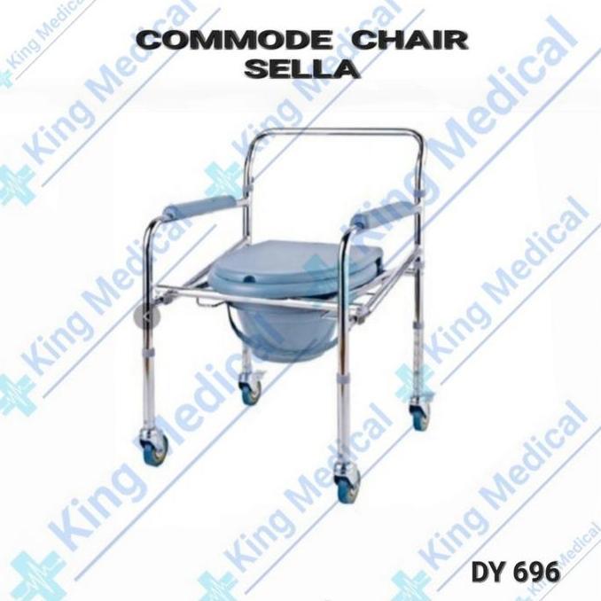 Commode Chair Kursi BAB Sellaco Pakai Roda
