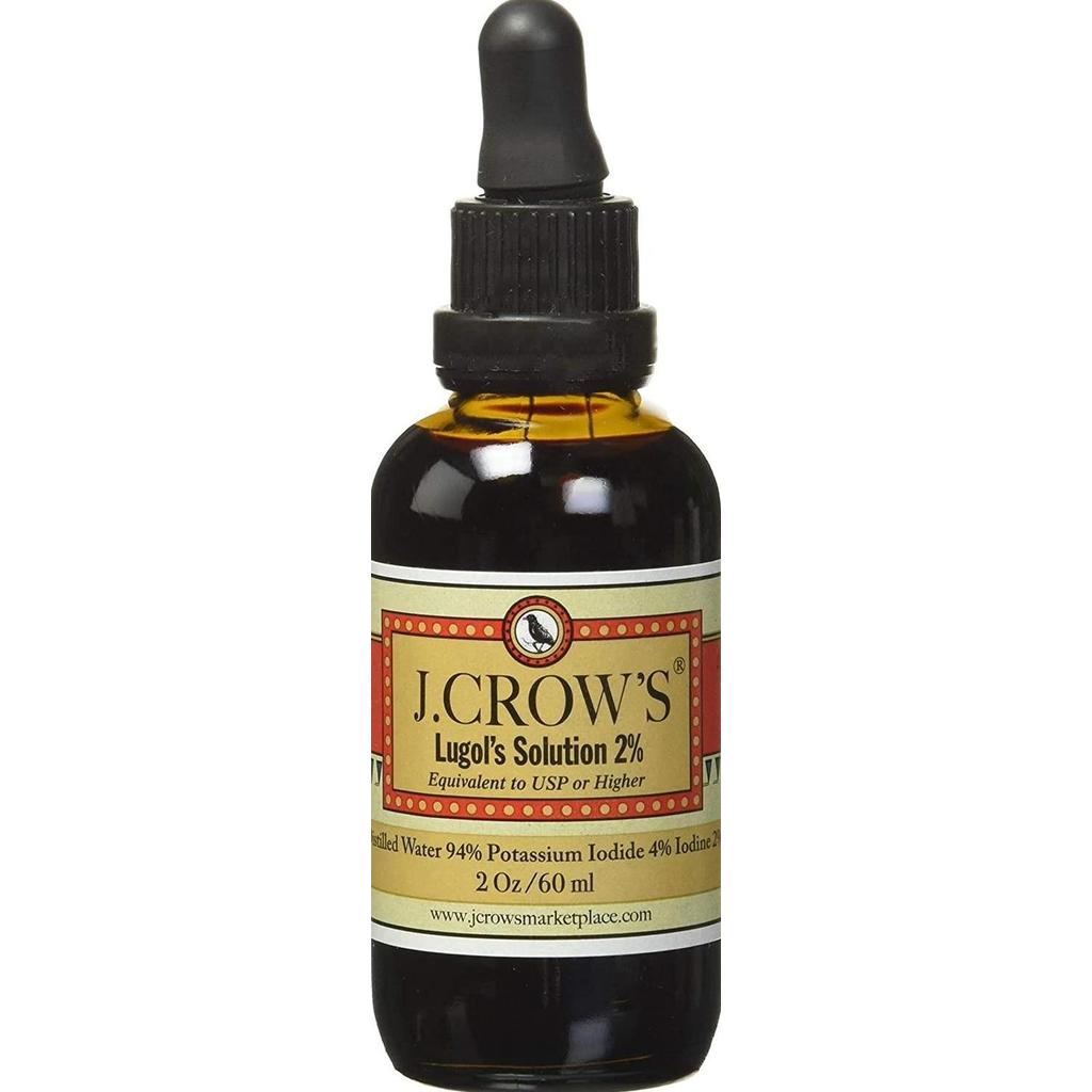 J.Crow's Lugol Iodine Solution Potassium Iodide 4% + Iodine 2% | 60ml