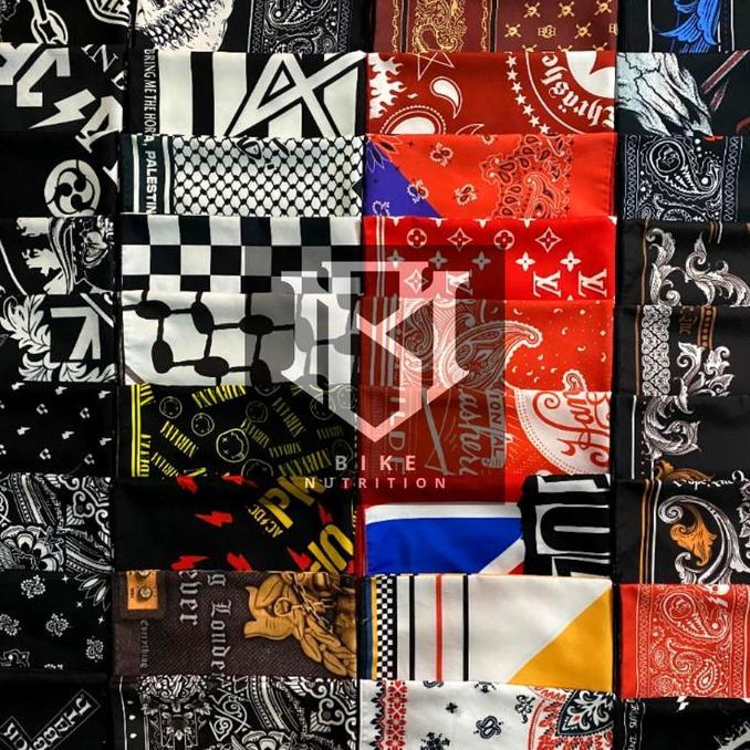 SLAYER BANDANA SAL MOONEYES PAISLEY BAHAN KAIN&SABLON TEBAL PREMIUM Termurah