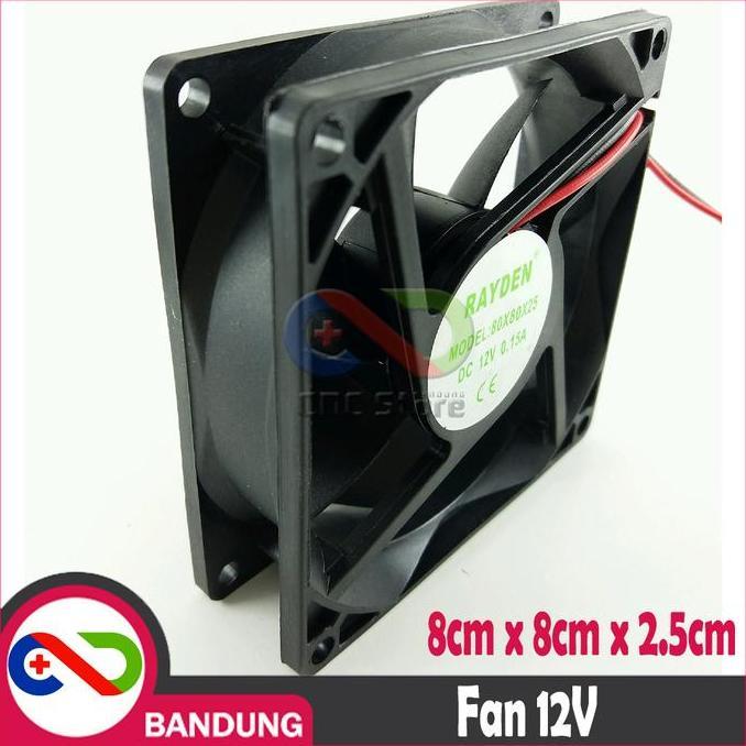 LOMARASHOP FAN DC 12 VOLT 8x8x2.5CM FAN DC