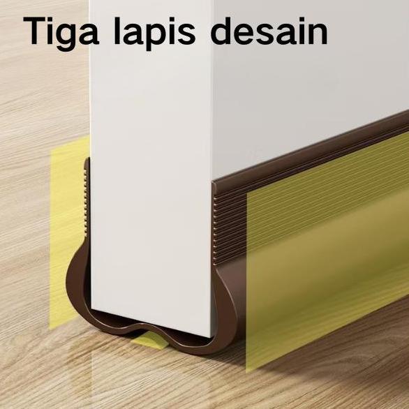QUANZAX tutup sela  bawah  pembatas  bawah Anti angin dan anti serangga karet  bawah  silikon pintu 