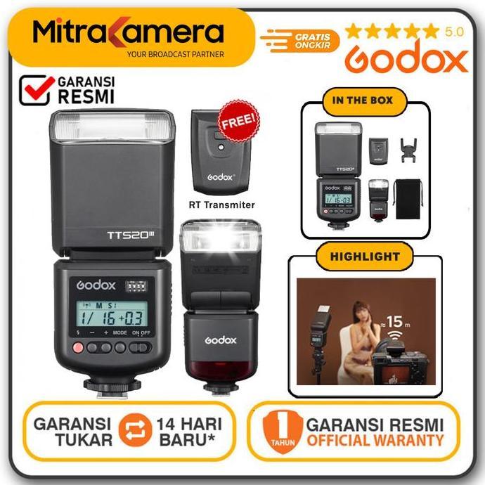 QUMORY Godox TT520III Godox TT 520III Godox TT-520III Thinklite TTL Kamera Flash for Sony / Canon / 