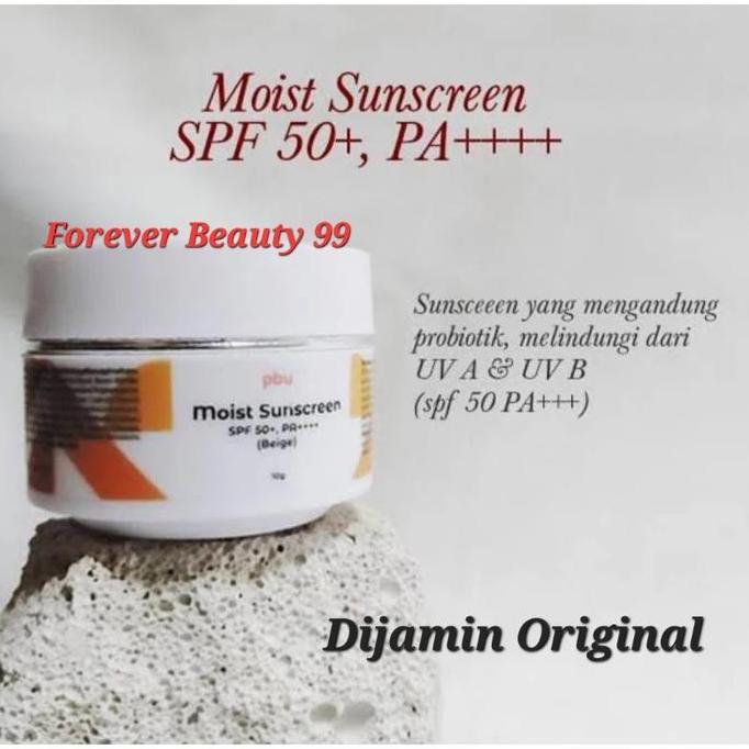 PBU Moist Sunscreen SPF 50 + PA ++++ Beige - water resistant sunblock