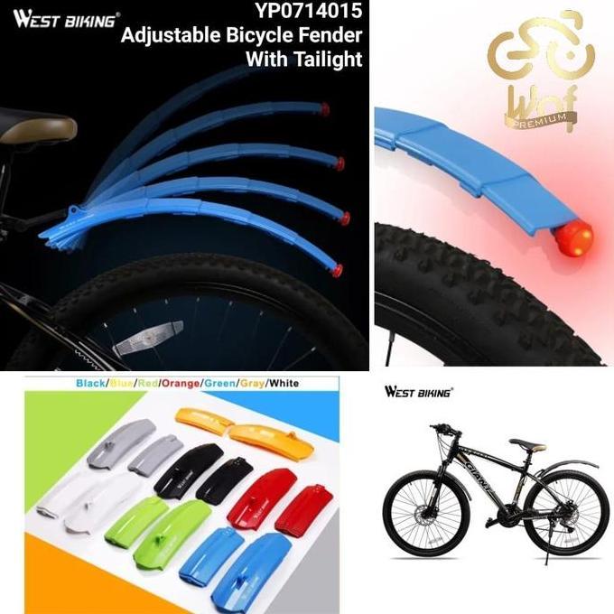 WEST BIKING 015 Fender Telescopik Spakbor Lipat Sepeda MudGuard 714015
