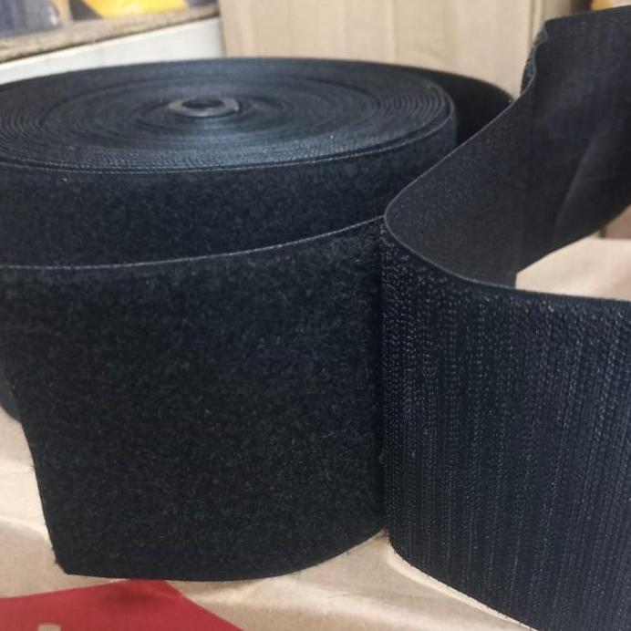 Ready Velcro Perekat pengiikat kain10cm x20mtr - Hitam