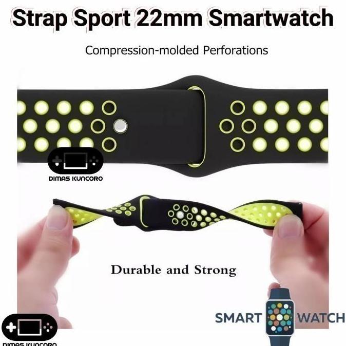 Ready Strap Sport 22mm Silikon silicone tali jam silicon aolon watch gt5 pro gt22 gtr gtr2 gtr3 gts3