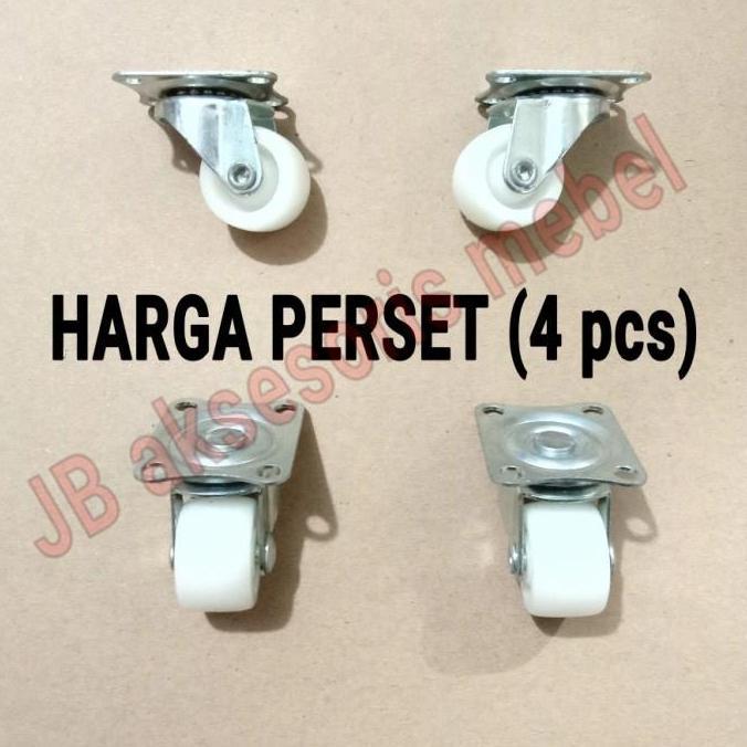 Allthebest RODA KOPER NYLON PUTIH 1" / RODA CASTOR CASTER NILON KECIL 4bj