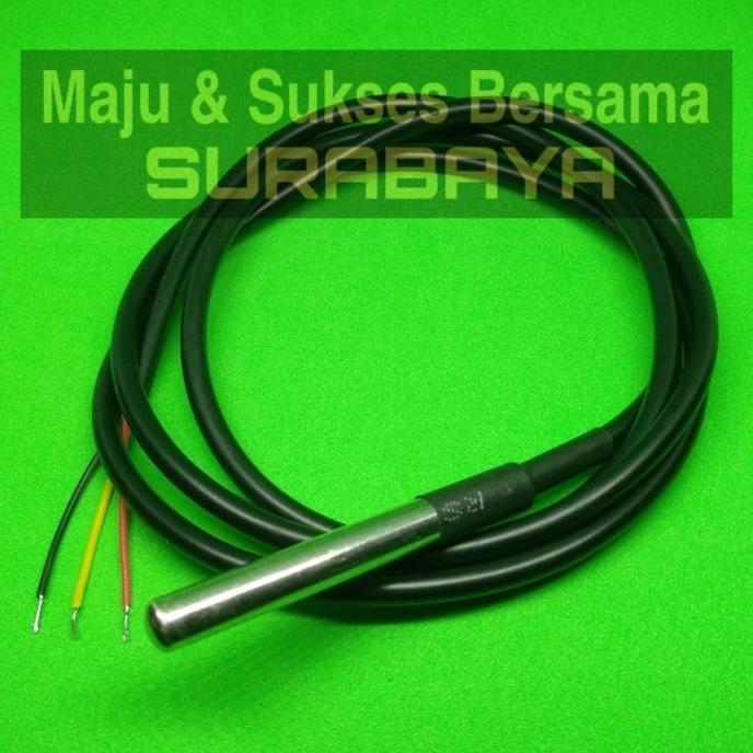 Allthebest DS18b20 Sensor Suhu Temperature Waterproof Tahan Anti Air Probe DS1820