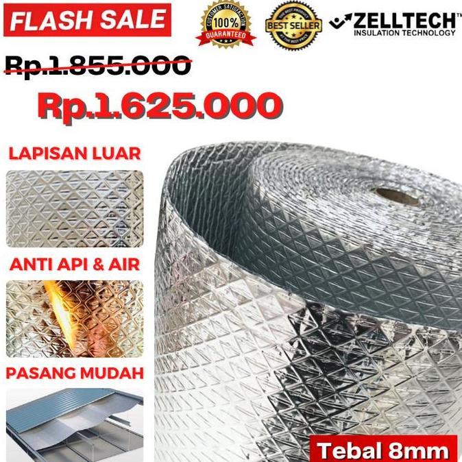 Allthebest Alumunium Foil 8mm Peredam Panas Atap Premium 25M