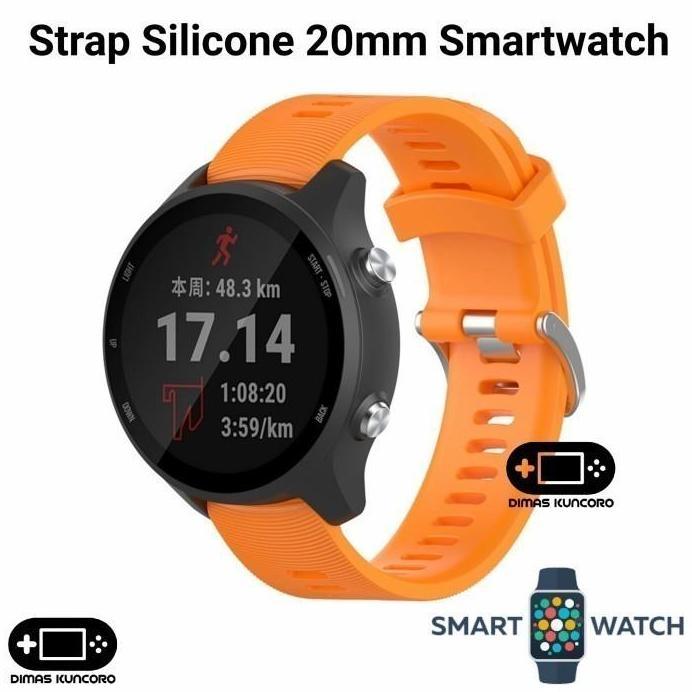 Ready Strap Silicone 20mm Zeblaze Vibe Lite GTR 1 3 Hybrid Silikon Tali Jam
