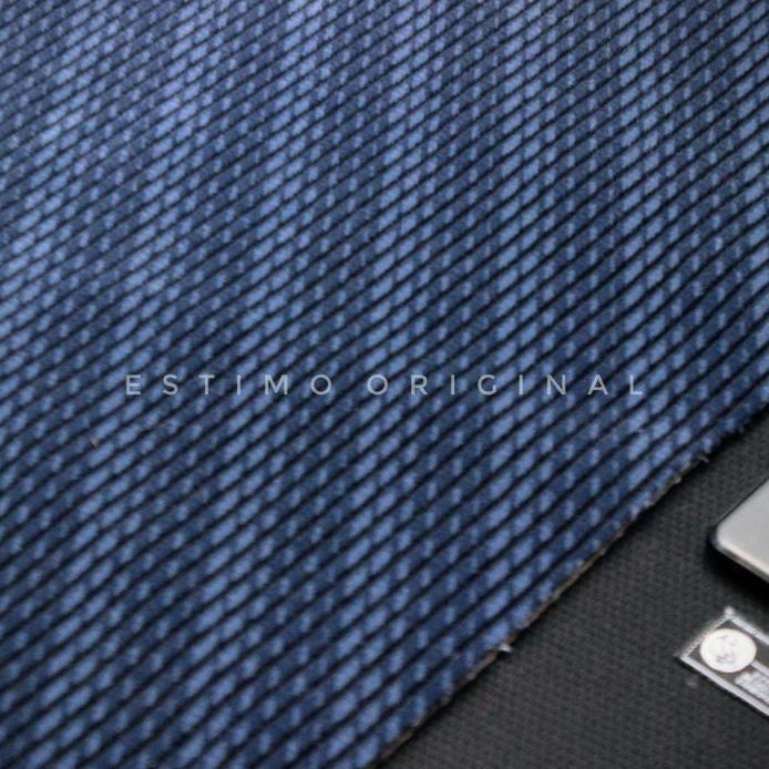 kain Jok Mobil bludru Fabric warna biru tua salur hitam soft Original Honda Stream Harga untuk per 1