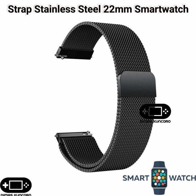 Ready Strap Stainless 22mm tali jam steel aolon watch gt5 pro gt22 gtr gtr2 gtr3 gts3 tetra s s2 s3 
