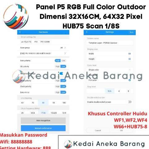 Panel Module Modul LED P5 Running Text SMD RGB Full Color Outdoor