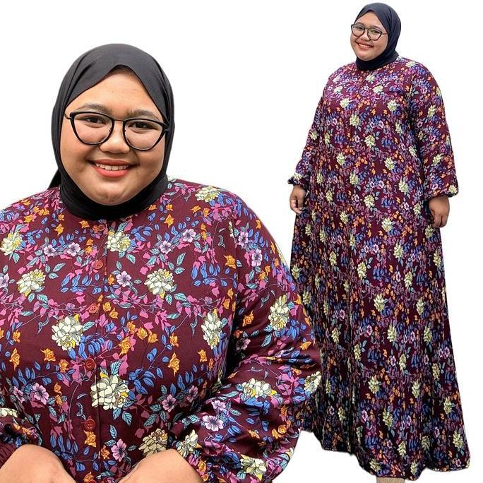 Zeba | Sabby Gamis Jumbo LD 120 - 150 Daily Dress Terusan Katun Rayon Diamond BB 75 - 150 kg Kain Ad