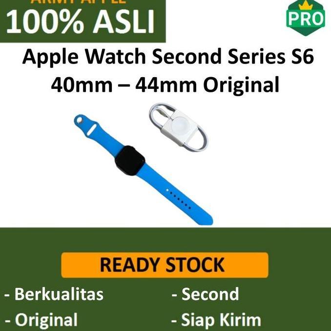 Apple Watch Series 6 40mm 44mm Fullset Second GPS iWatch Original S6 Termurah