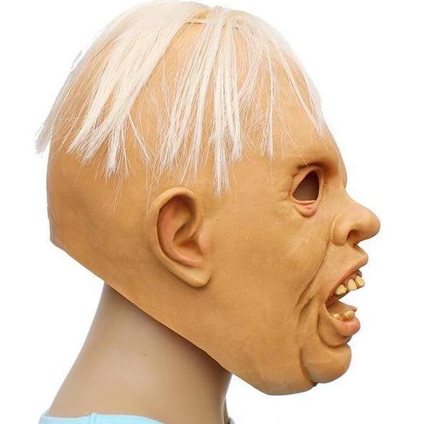 Ready TOL-24 topeng latex karet wajah meleleh monster head mainan prank murah