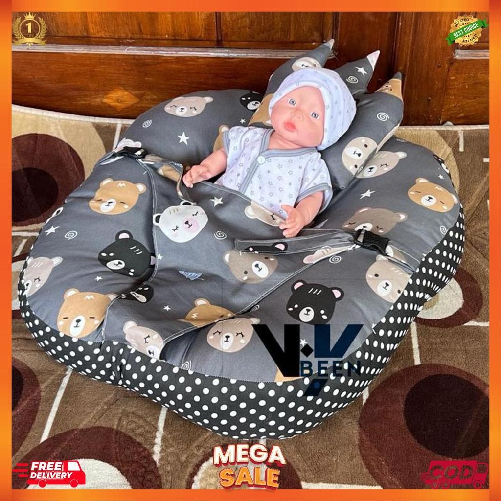 Premium Sofa Bayi Premium Jumbo Multipungsi Free Bantal Mahkota Dan Tas Mika [Ukuran Lebih Besar Dan