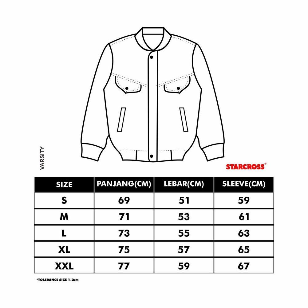 best deals starcross jaket varsity - black - js 1010