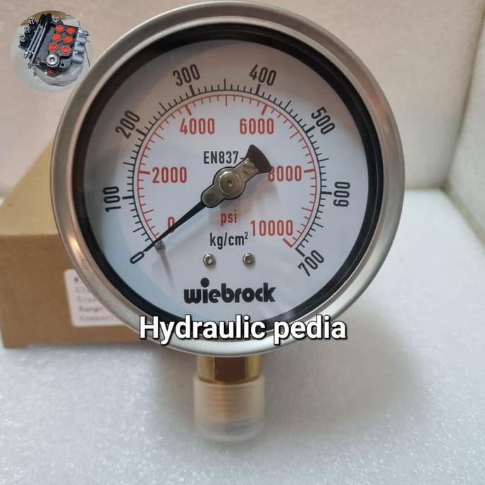 10. PSI Pressure Gauge 4 inch Wiebrock //700 bar pressure gauge 4 inchi WIEBROCK