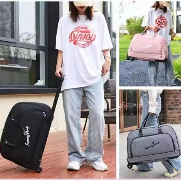 Tas travel Roda Tas Pakaian kapasitas besar Tas perjalanan travelling RDN