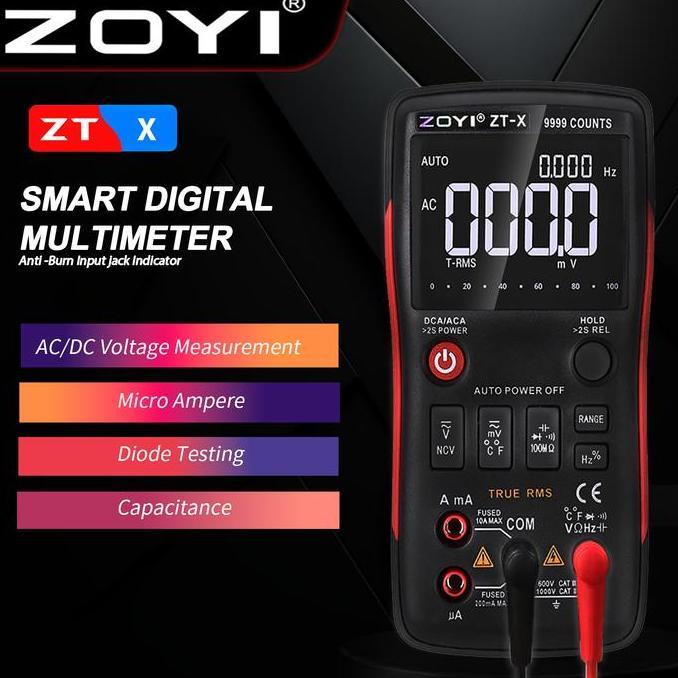 Foxc- Zoyi Zt-X Auto Multimeter Digital Multitester Avometer Digital Ori