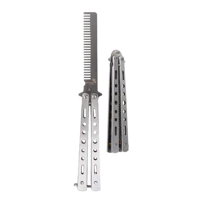 Sisir Lipat Besi Butterfly Balisong Training Knife CSGO Knifezer