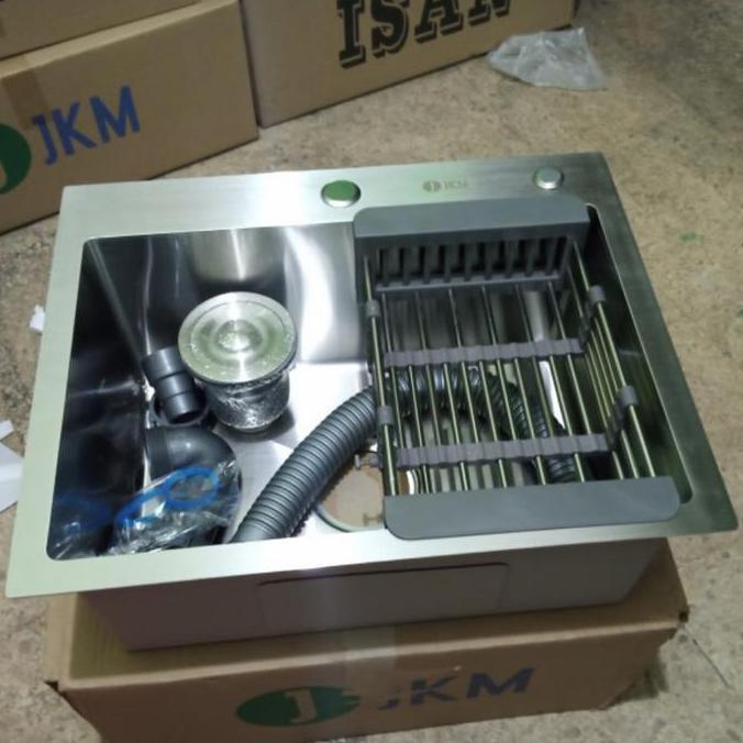 Freedy- Paket Komplit Kitchen Sink Onan Bolzano Inobe Jkm 5040 Stainless Wastafel Cuci Piring Kompli