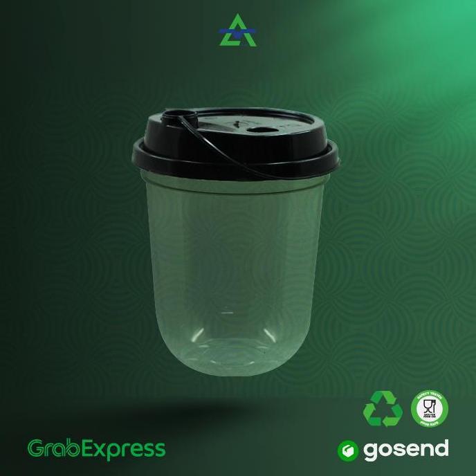 500PCS - CUP INJECTION 12Oz / Cup Injection 12Oz/ Gelas 380ml - WINGOH LM