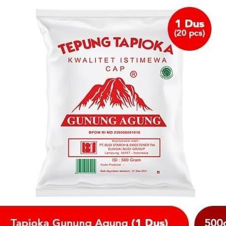 Rose Brand Tepung Tapioka Cap Gunung Agung Merah Gram 1 Dus
