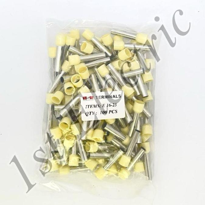 Skun Kabel Ferules Ferulles 16mm 16 mm E1625 E16-25 E-1625 E-16-25 E 1625 E 16-25