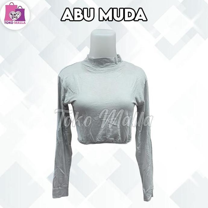 Wkwkwk- Manset Setengah Badan Dalaman Muslimah Lengan Panjang Manset India Tangan Panjang Croptop Wa