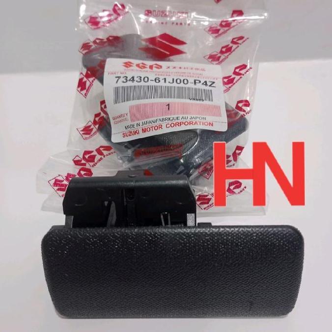 HANDLE / KUNCI LACI mobil Suzuki APV / Arena warna hitam Nomor Part: 73430-61J00-P4Z. TERBARU