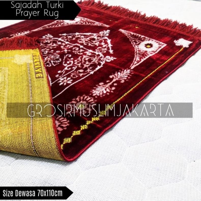 DISKON SAJADAH TURKI BULU TEBAL / SAJADAH TURKI BULU LEMBUT / SAJADAH DEWASA UKURAN BESAR