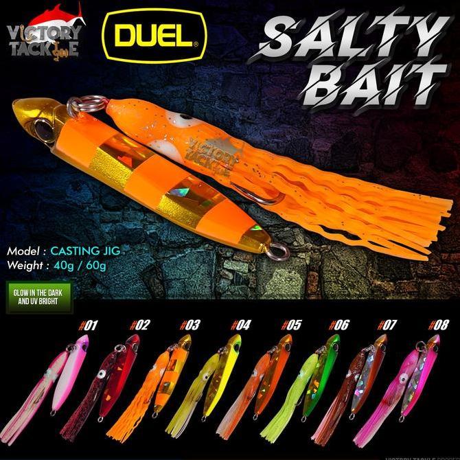 Metal Jig Duel Salty Bait 40 60 Gram Lure