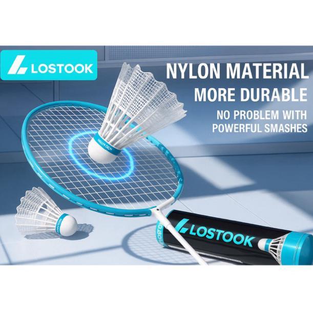 Hot Kok Bulutangkis Badminton 1 Slop Isi 12 Bahan Nylon Kualitas Premium