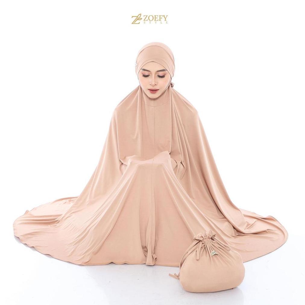 DISKON ZOEFY MUKENA ALMEERA SPANDEX BALON ADEM TIDAK MENERAWANG | MUKENA JUMBO ANTI KUSUT TRAVEL FRI
