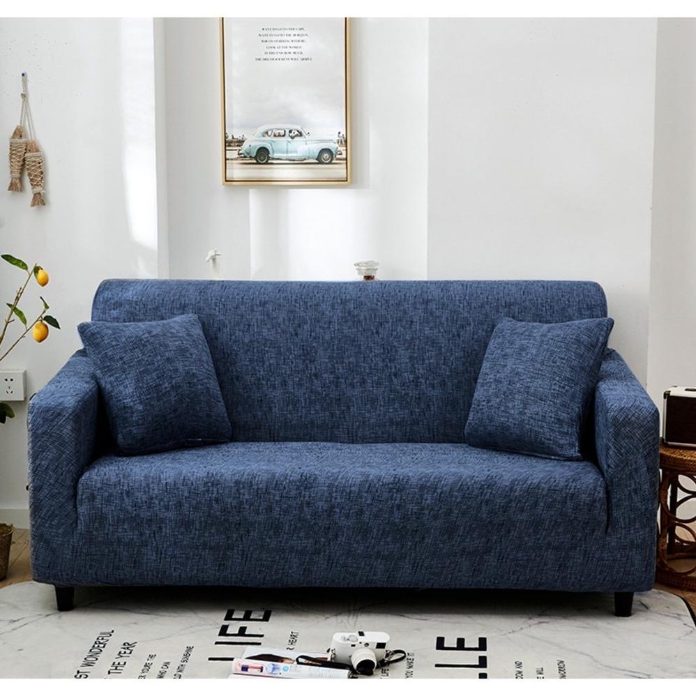 ETFELICEL Elastic Sofa Cover Grid / Sarung Sofa Kain Penutup Sofa Elastis Stretch Bermotif Garis