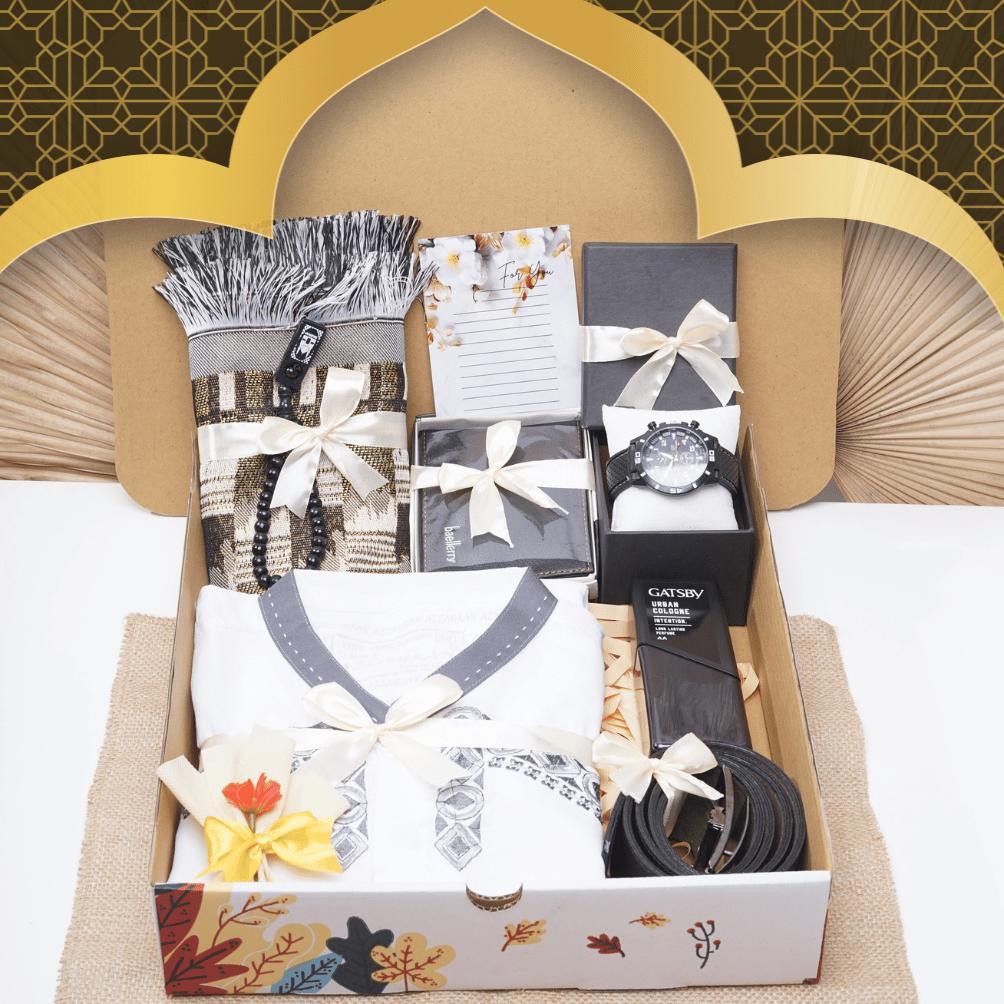 BEST SELLER HAMPERS KADO ALAT SHOLAT MUSLIM PRIA LENGKAP DENGAN GIFT BOX