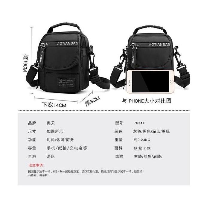 DV366 - Tas Selempang Hp Multifungsi Slingbag Tas Pria Pinggang AOTIAN J125