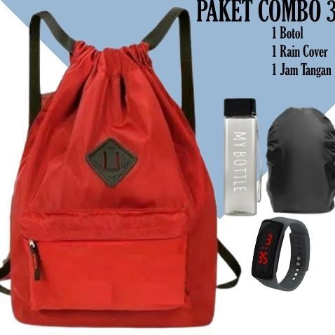TERMURAH Ransel wanita serut/Tas Ransel Serut wanita TOTEBAG SERUT TAS OLAHRAGA TAS SERUT  CEWEK COW
