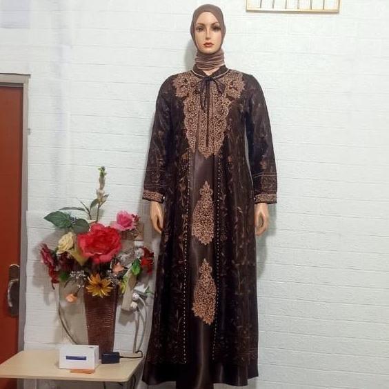 Gamis tile bordir full aldania