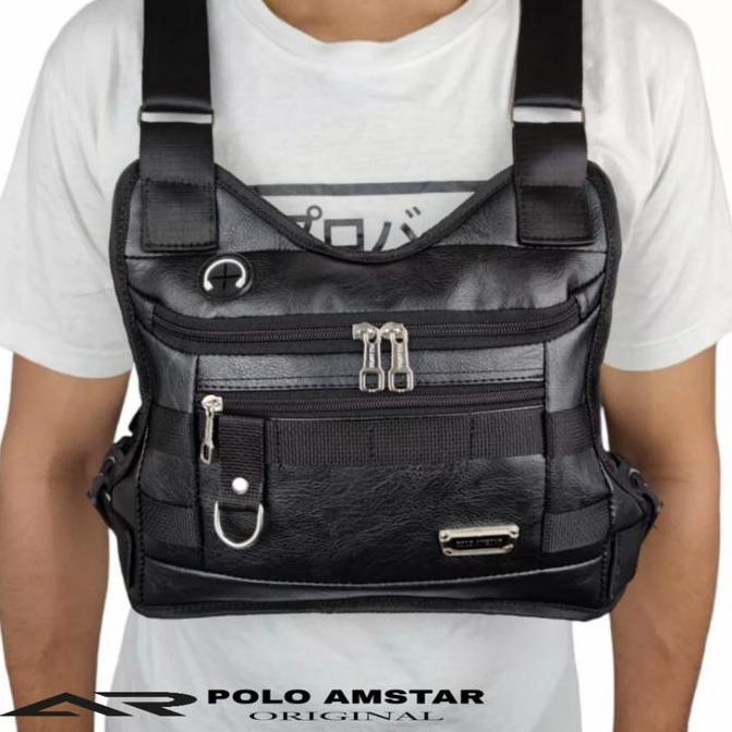 DS362 - Tas Selempang Dada Pria Polo Amstar Chestbag Series USS One Tactical Slingbag Sporty Outdoor