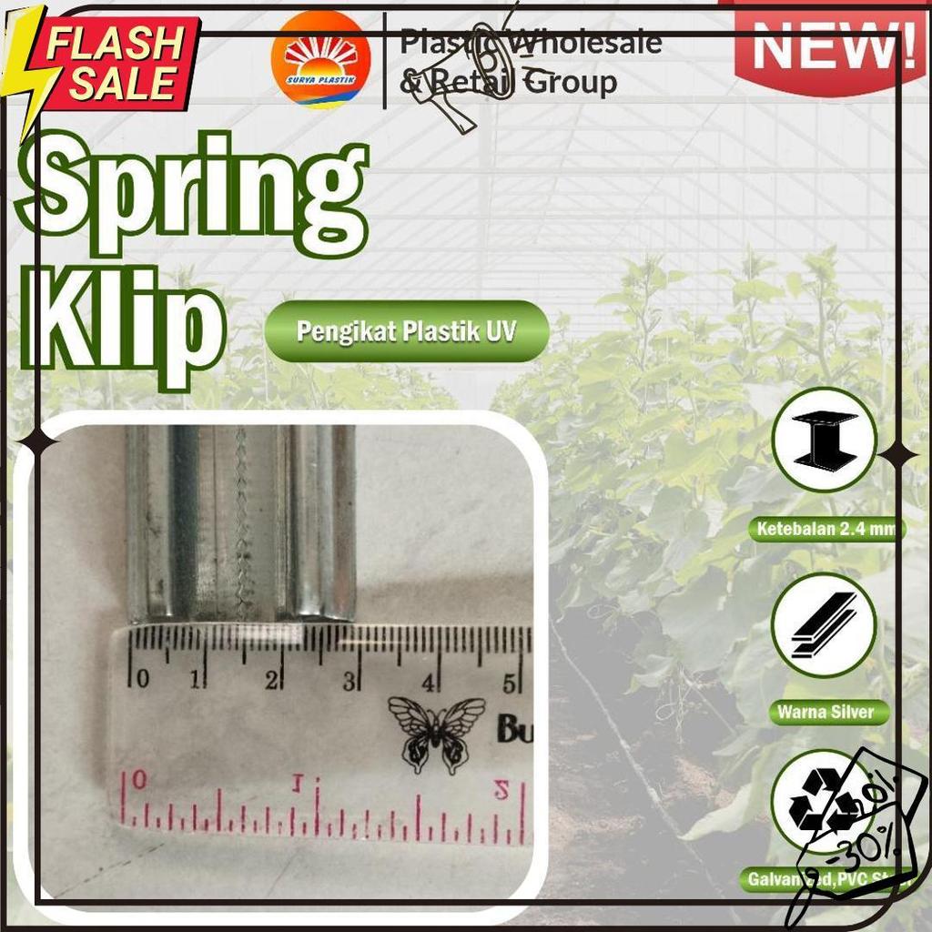 Penjepit Plastik Uv / Spring Klip Alat Pasang Plastik Uv Meledak