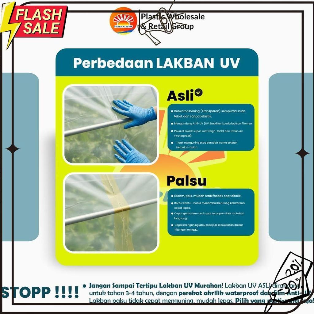 Lakban Plastik Uv Toyotani 10Cm X 15M Premium | Solasi Repair Tambal Plastik Greenhouse Kuat Tahan P