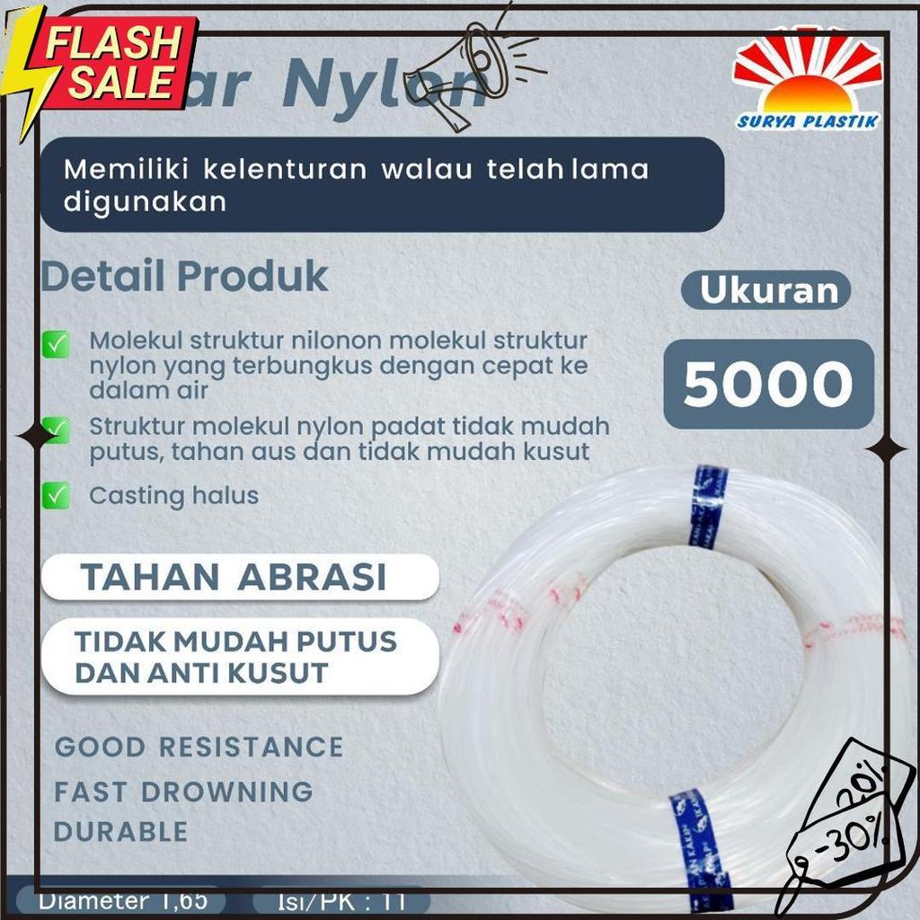 Senar Cap Ikan Kakap  Ukuran 5000 (140)  Per Roll /Tali Senar Pancing / Senar Layangan Meledak