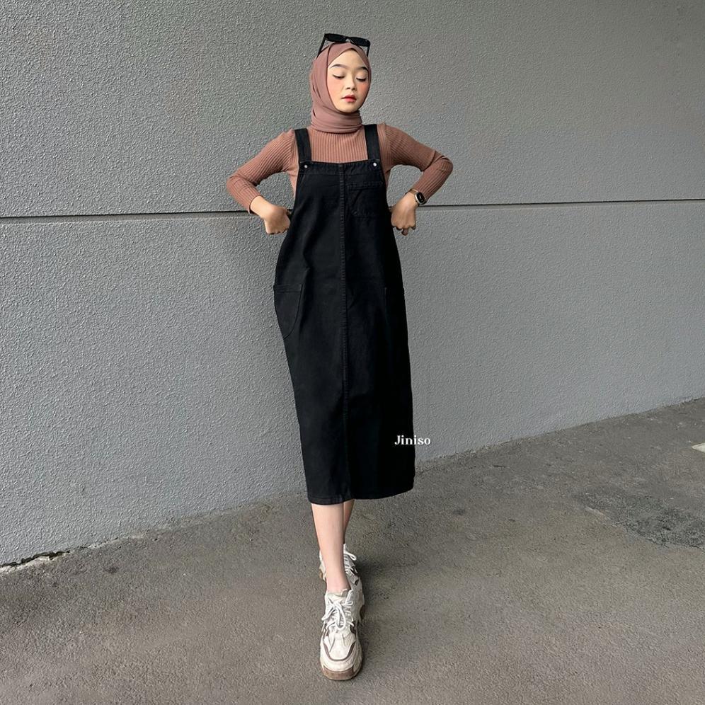 TERKINI JINISO - Jumpsuit 002 Overall Jeans Rok Panjang TERKINI