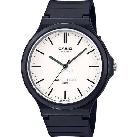Casio MW-240 Jam Tangan Pria Resin Water Resist 50m Quartz Analog Garansi Resmi