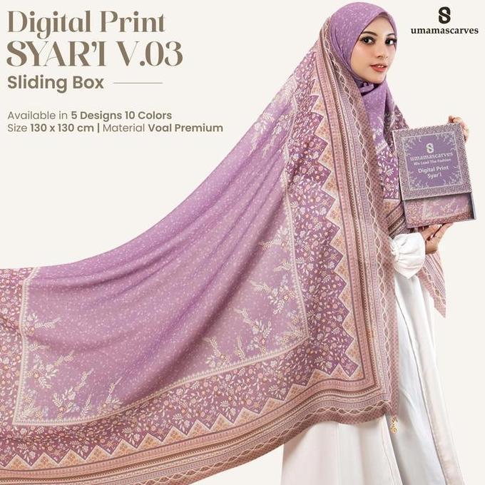 [TERBARU] SYARI MOTIF Box Digital Jumbo - Umama Scarves
