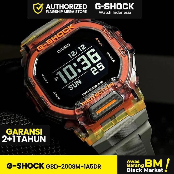 G-Shock GShock GBD-200SM-1A5DR GBD-200SM GBD-200 GBD200SM GBD 200SM Jam Kaca Watches Ungu Quartz