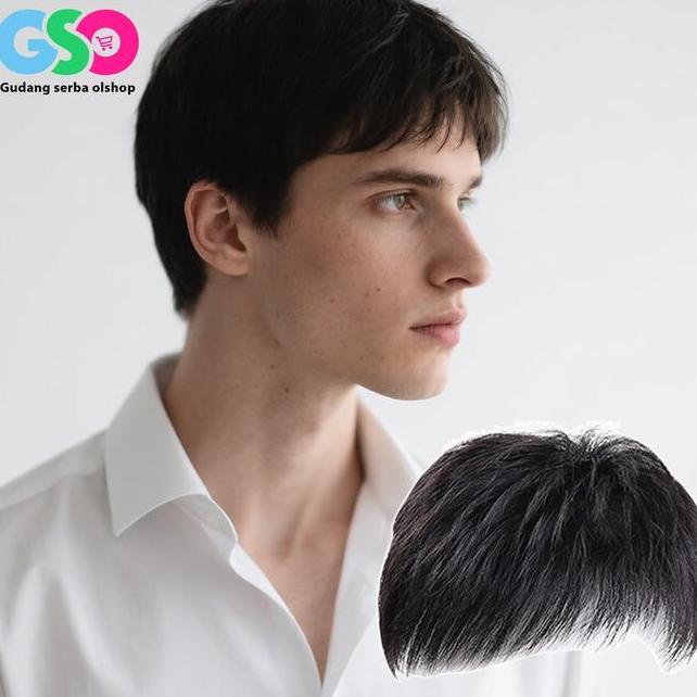 Wpenutup Botak Pria Rambut Pria Rambut Simulasi Penutup Botak Depan Toupee Botak Pria